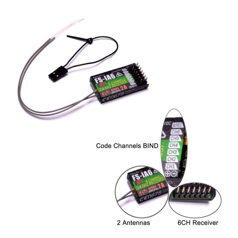 Flysky FS-IA6 Receiver 6CH Dua - огляд і ціна Fpv Drone Antenna
