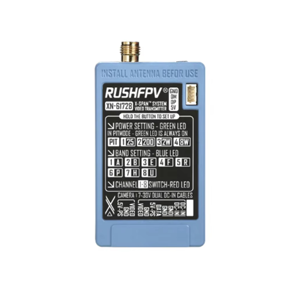 RUSHFPV 6.1‑7.2G 8W X61728 VTX - огляд і ціна Fpv Drone Antenna