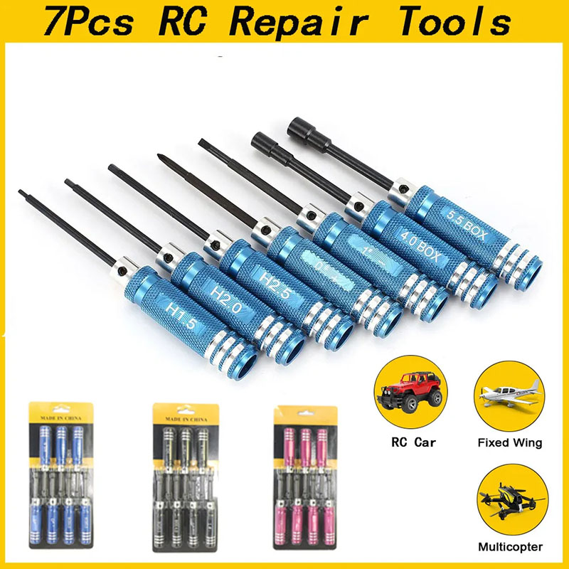 7Pcs 1.5 2.0 2.5mm RC Hex Driv - огляд і ціна Fpv Drone Tool Kit