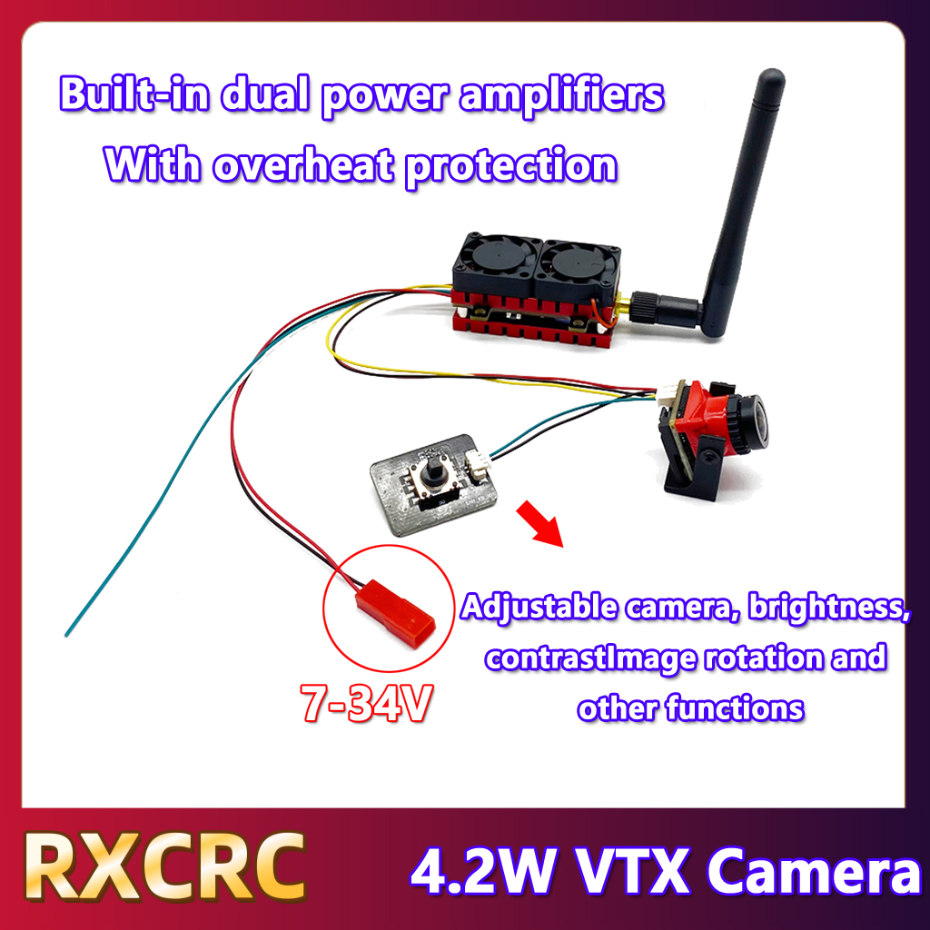 RXCRC 5.8G 48CH 4.2W High Powe - огляд і ціна Fpv Drone Transmitter
