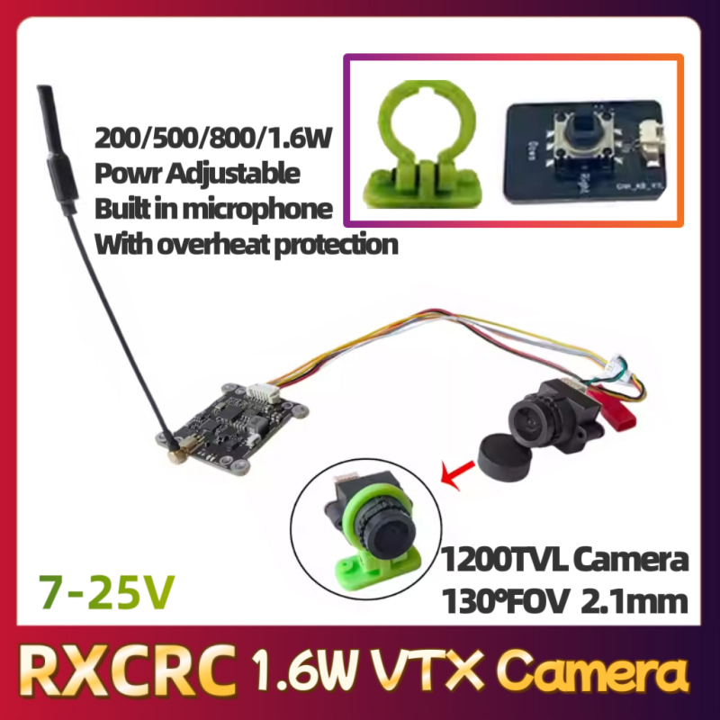 RXCRC 5.8G Module 48CH 1.6W VT - огляд і ціна Fpv Drone Transmitter