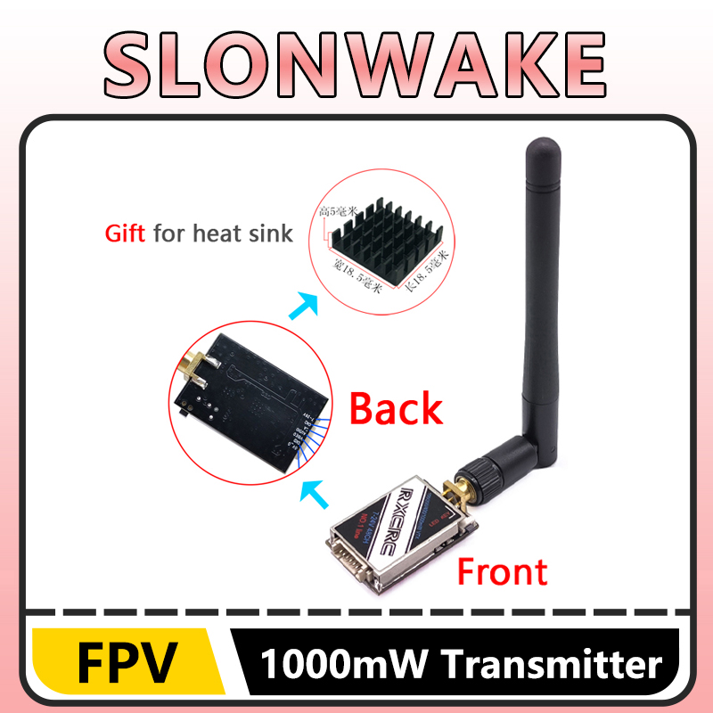 SLONWAKE  5.8G 48CH 1W VTX 100 - огляд і ціна Fpv Drone Camera