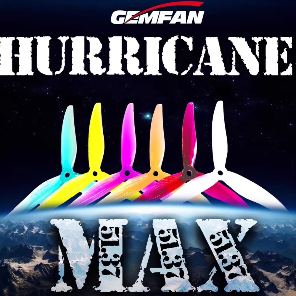 2Pairs Gemfan Hurricane 51377  - огляд і ціна Fpv Drone Propeller