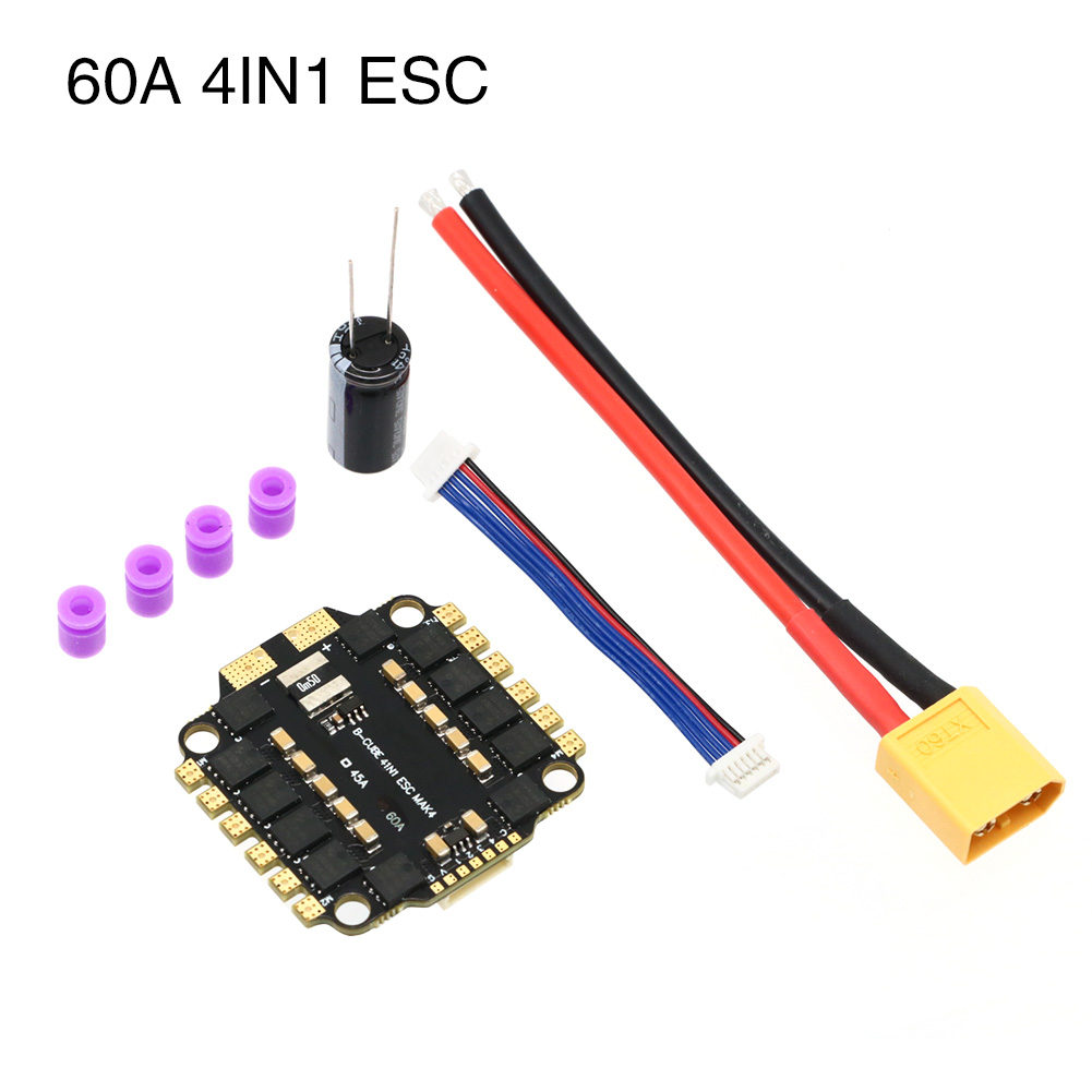 UAngel 4IN1 45A 60A ESC BLHELI - огляд і ціна Fpv Drone Esc