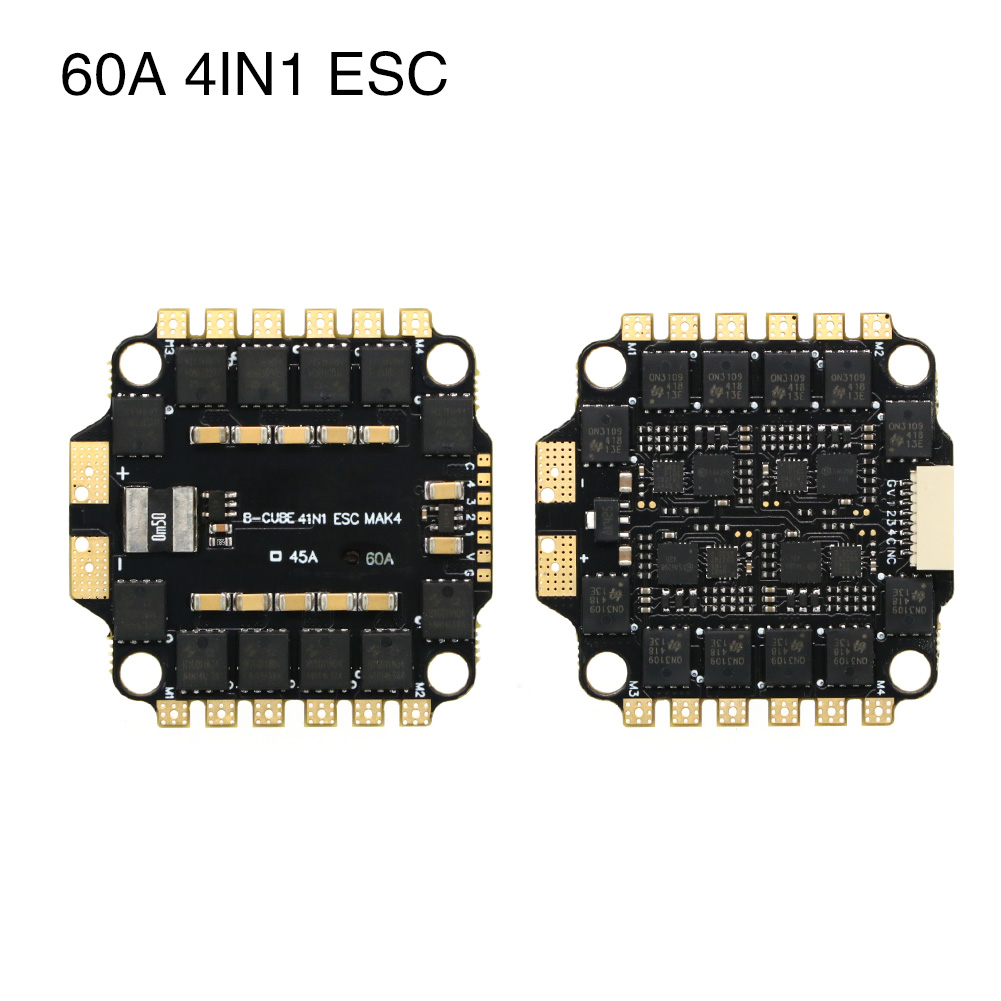 UAngel 4IN1 45A 60A ESC BLHELI - огляд і ціна Fpv Drone Esc