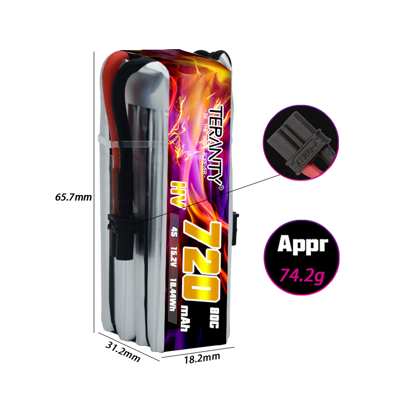 TERANTY 720mAh 4S 15.2V HV Lip - огляд і ціна Fpv Drone Kit
